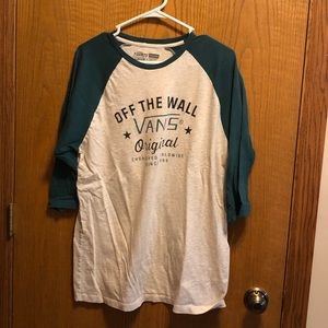 VANS Size Large Baseball Type T-Shirt